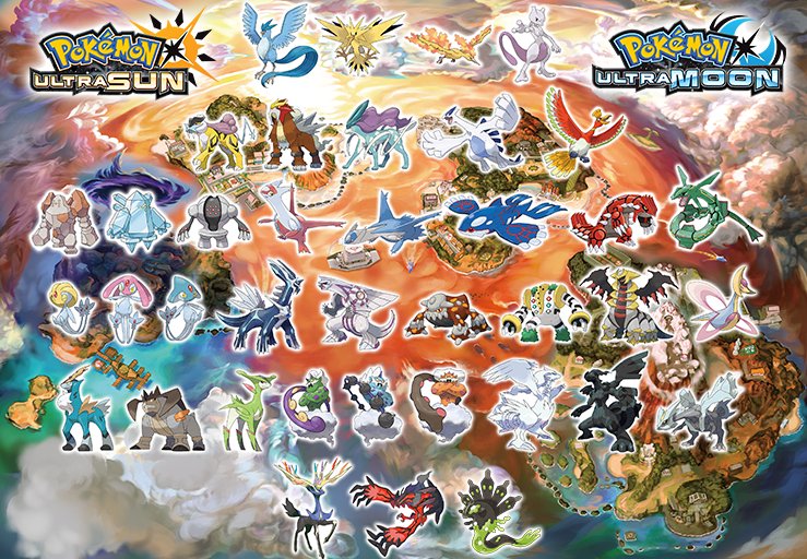 ultra sun ultra moon pokemon list