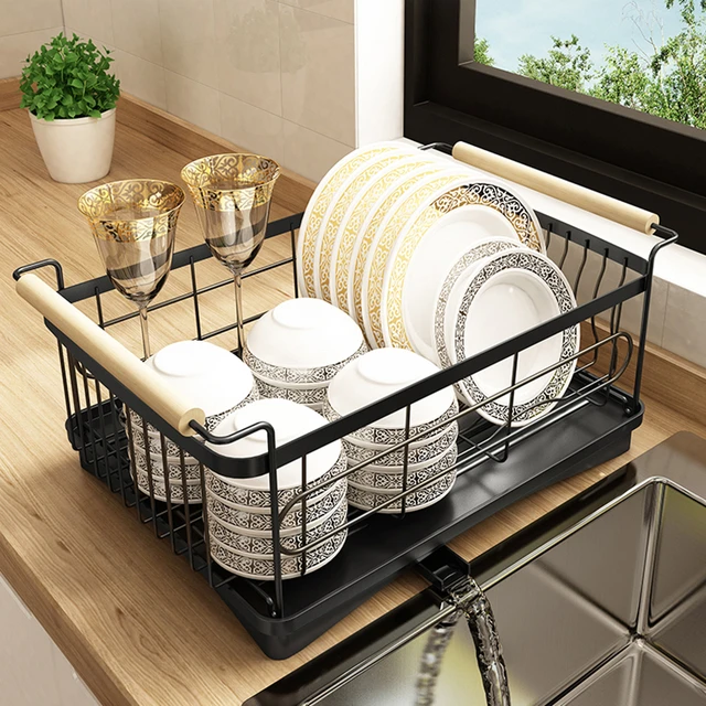 stainless steel dish drainer basket