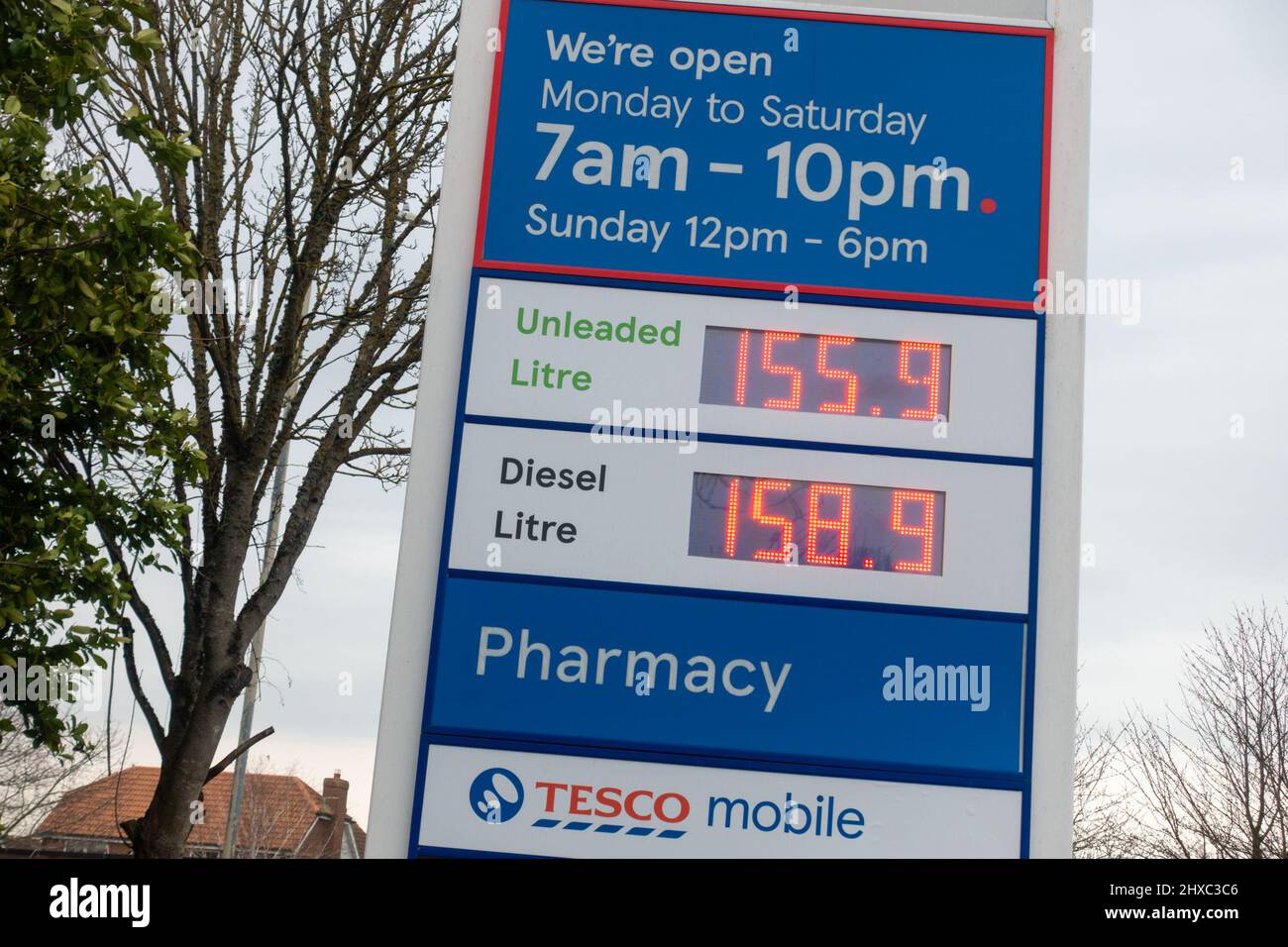 tesco petrol prices today 2022 uk