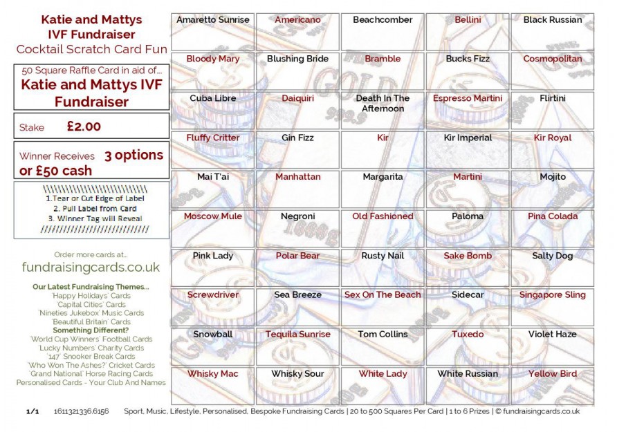 fundraising scratch cards