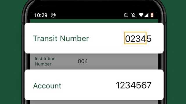 how to find td branch number