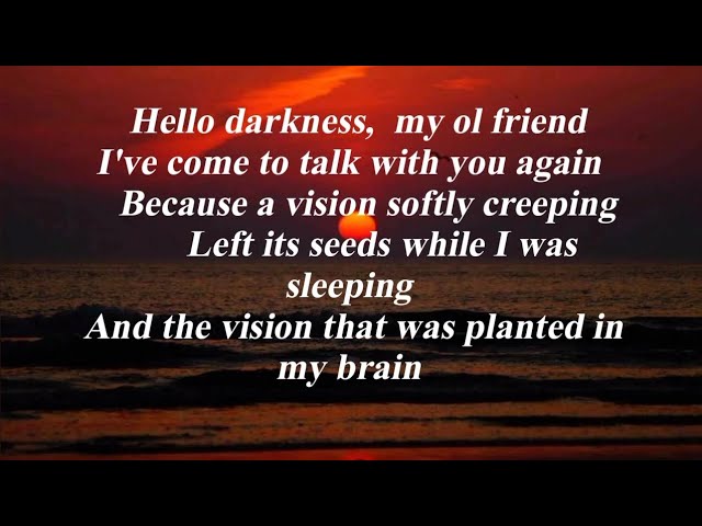 hello dark my old friend lyrics