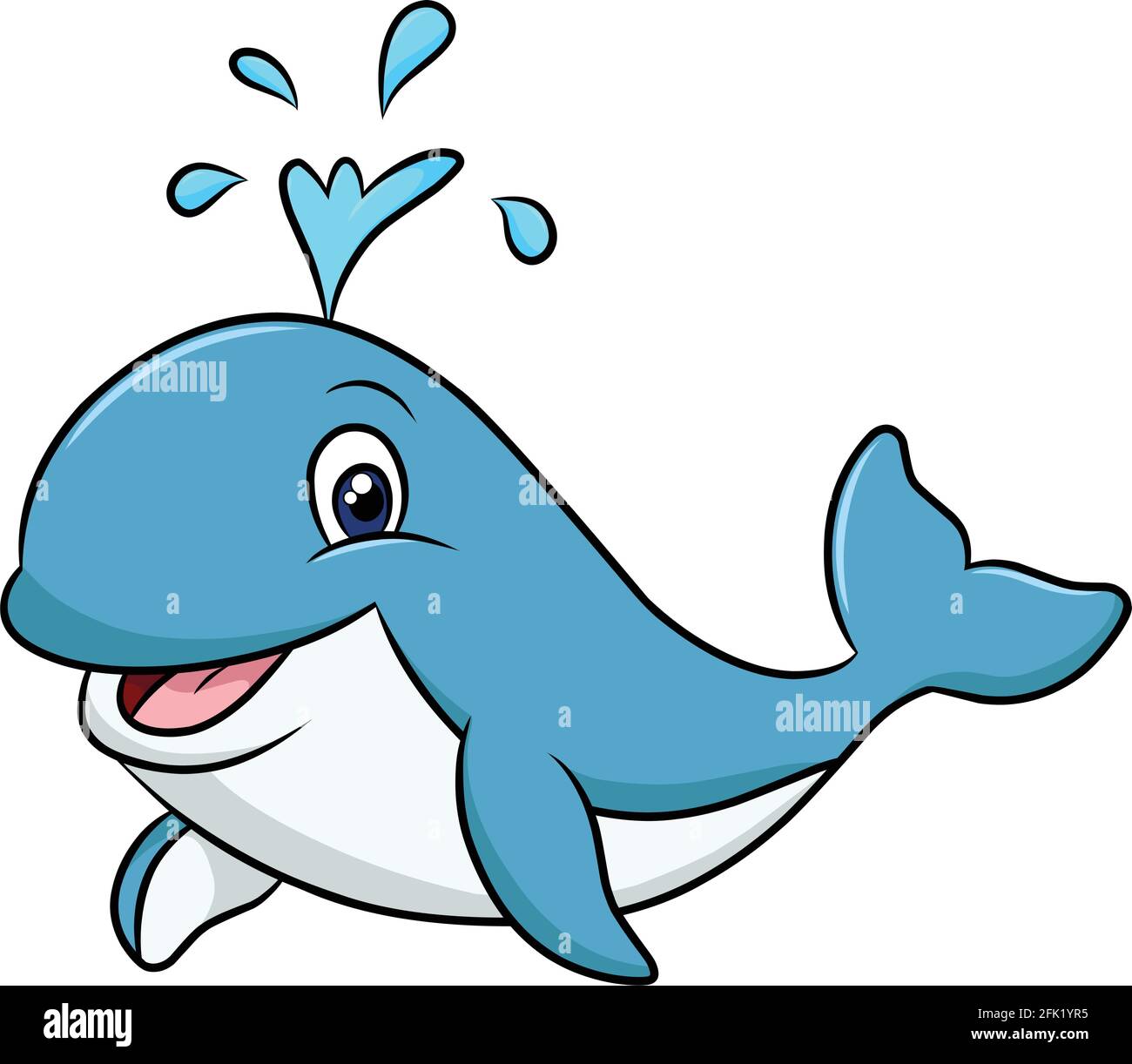 dibujo de ballena azul