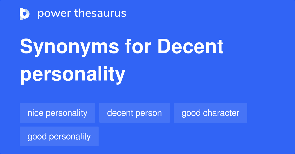 decent thesaurus