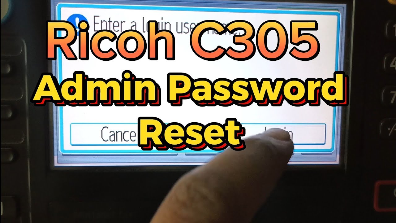 default ricoh password