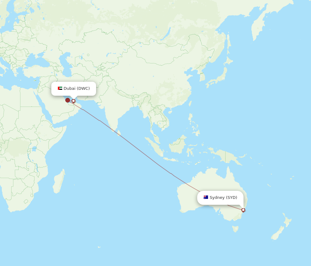 sydney to dubai flight distance