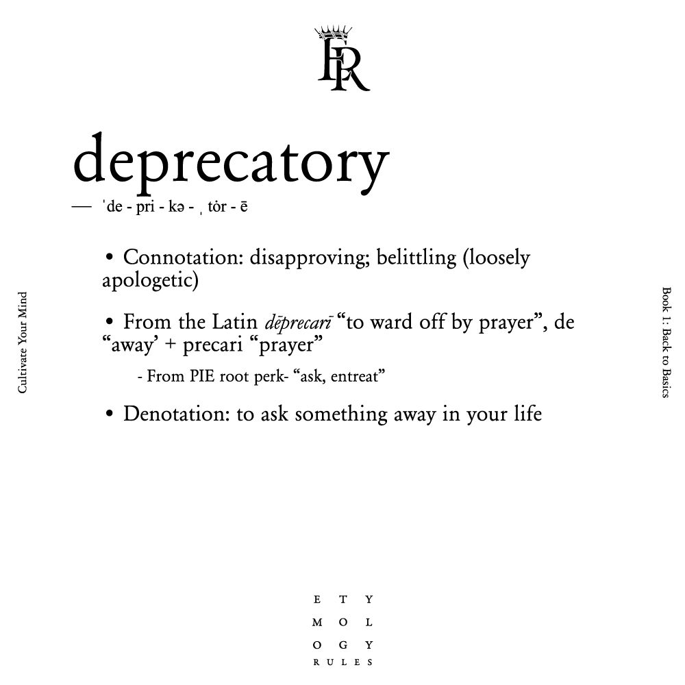 define deprecatory