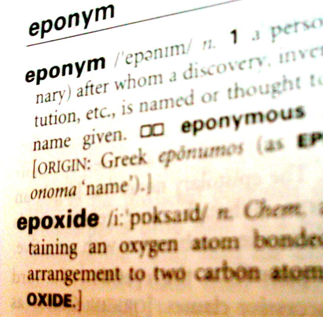define eponymous