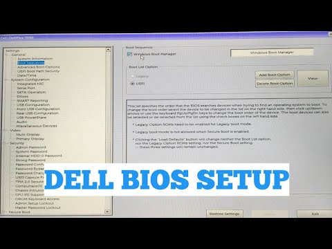 dell laptop bios key