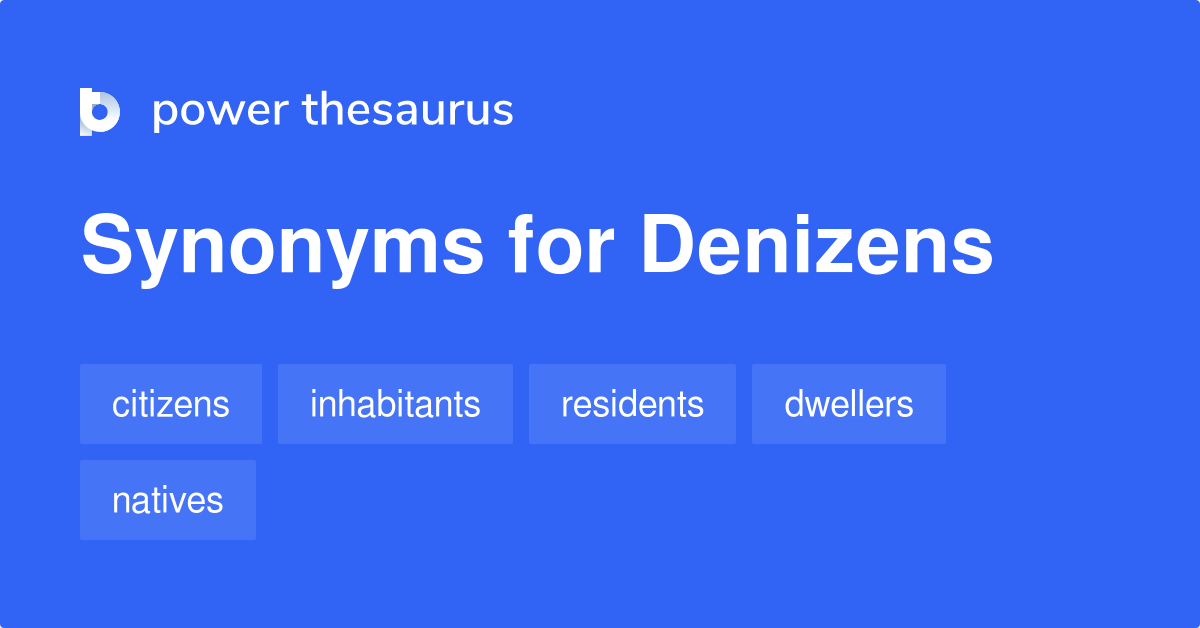 denizens synonyms