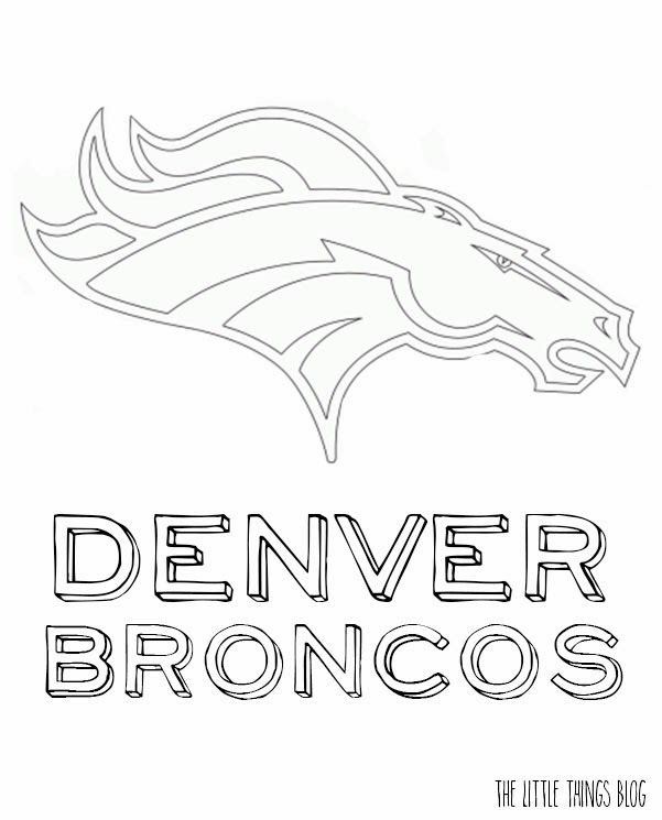 denver broncos coloring pages