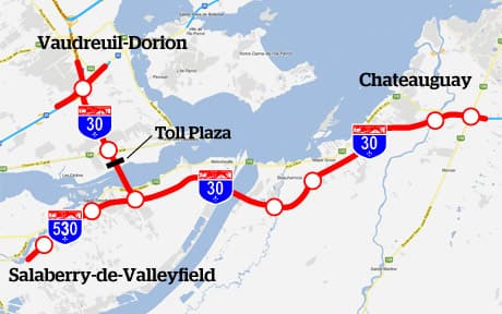 highway 30 - bypass montreal toll