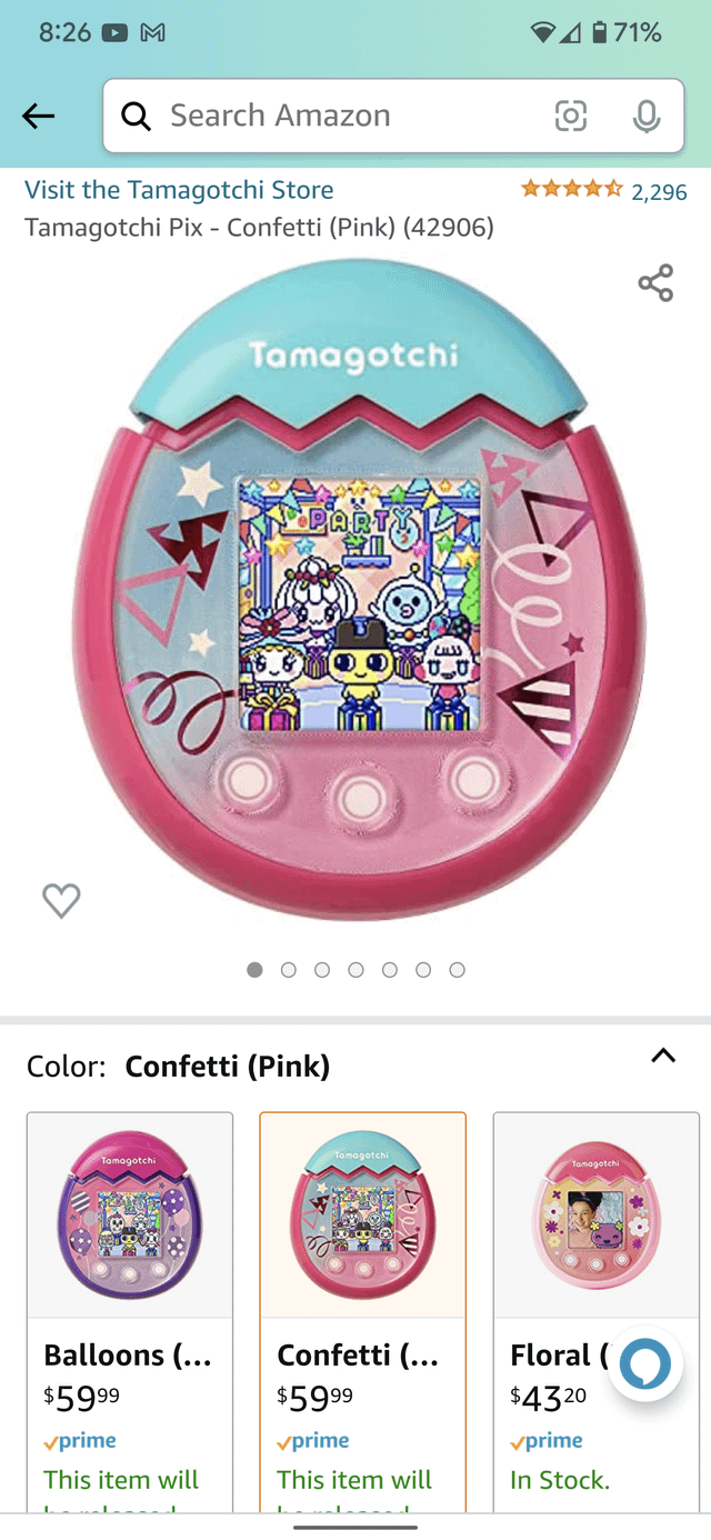 tamagotchi pix party amazon