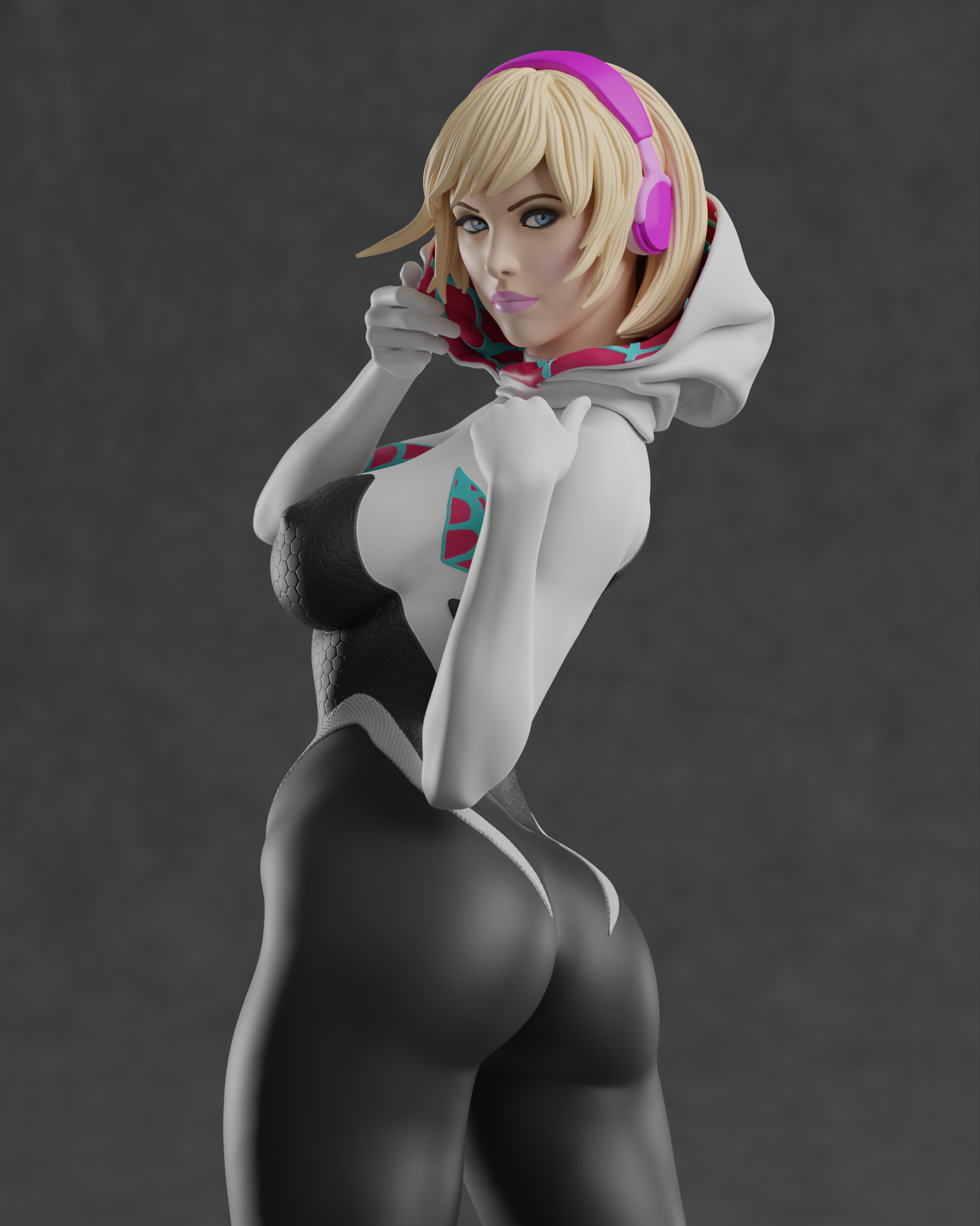 sexy spider gwen fanart