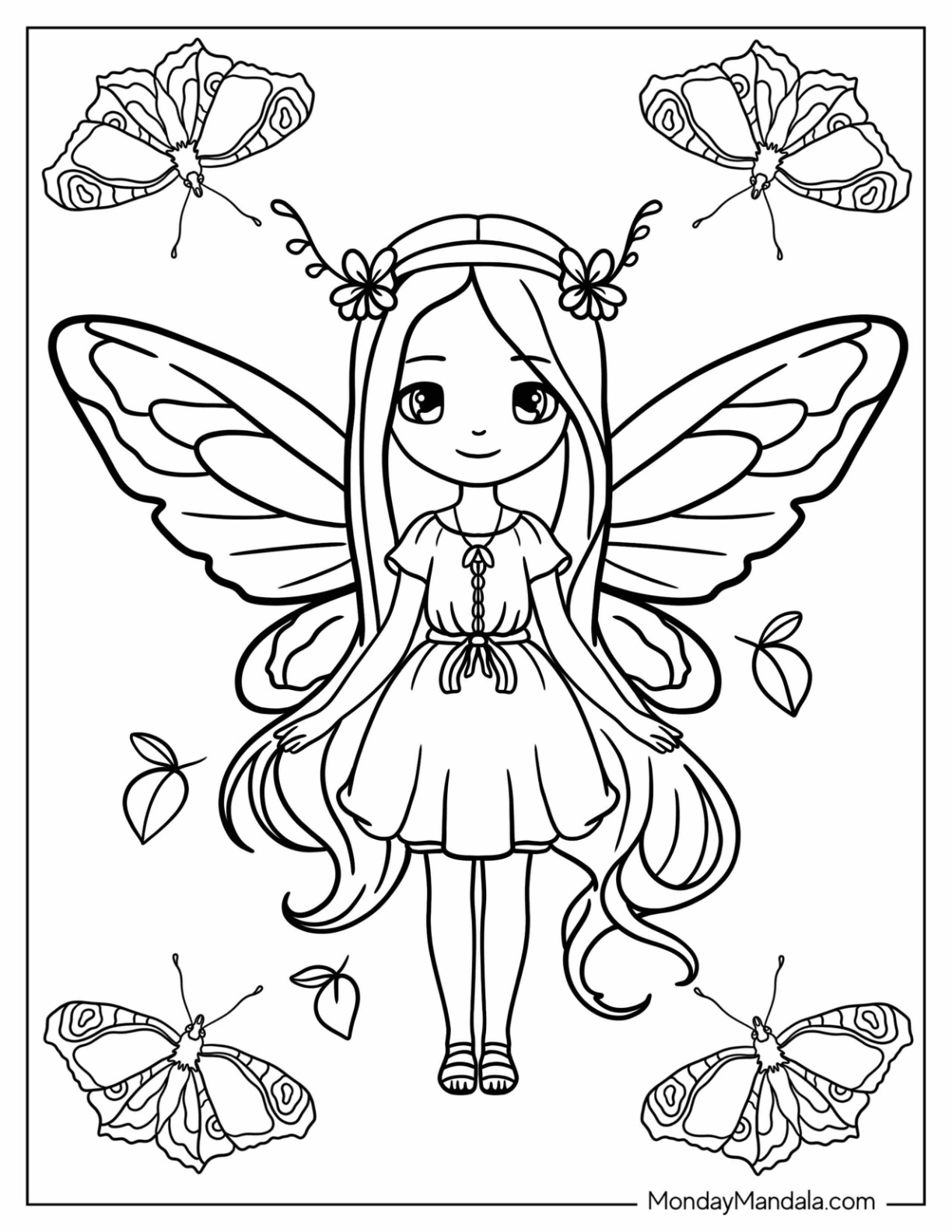 fairy colouring pages printable