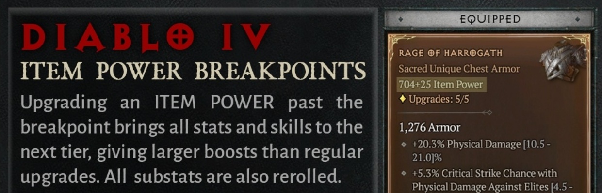 diablo 4 item level breakpoints