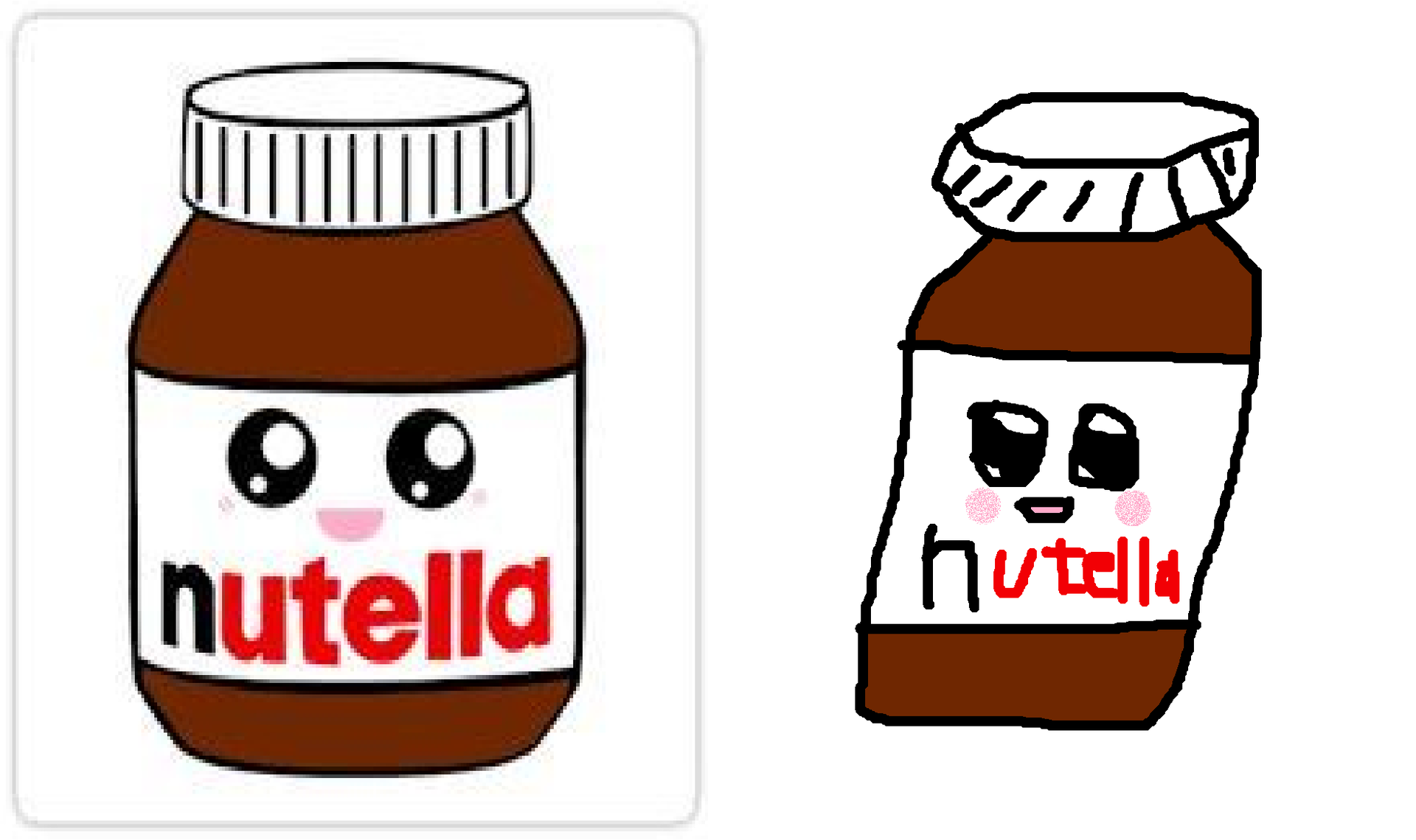 dibujos de nutella