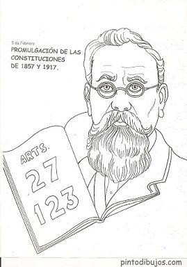 dibujos del 5 de febrero fáciles