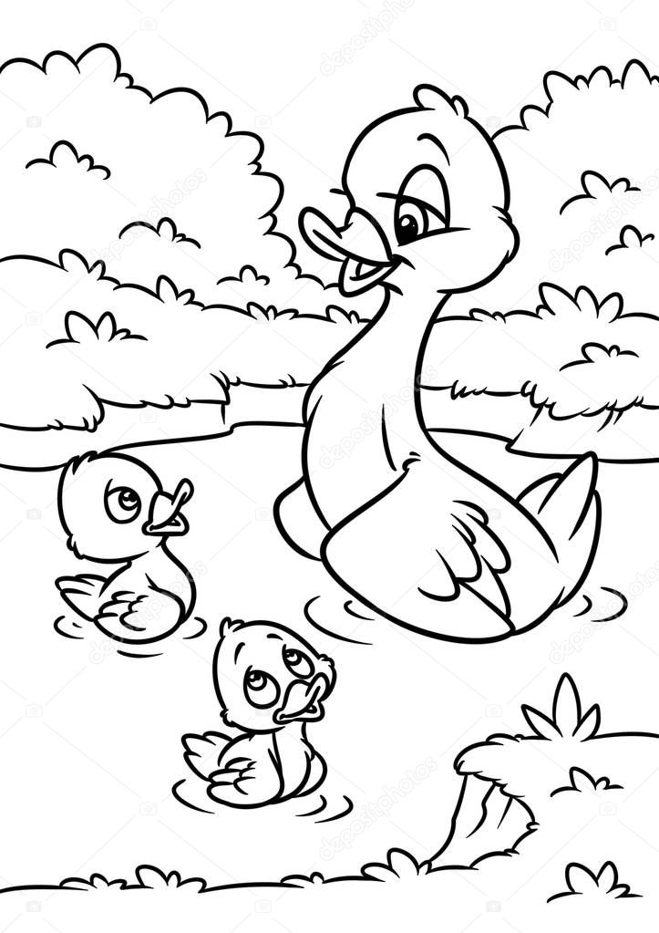 dibujos para colorear pato