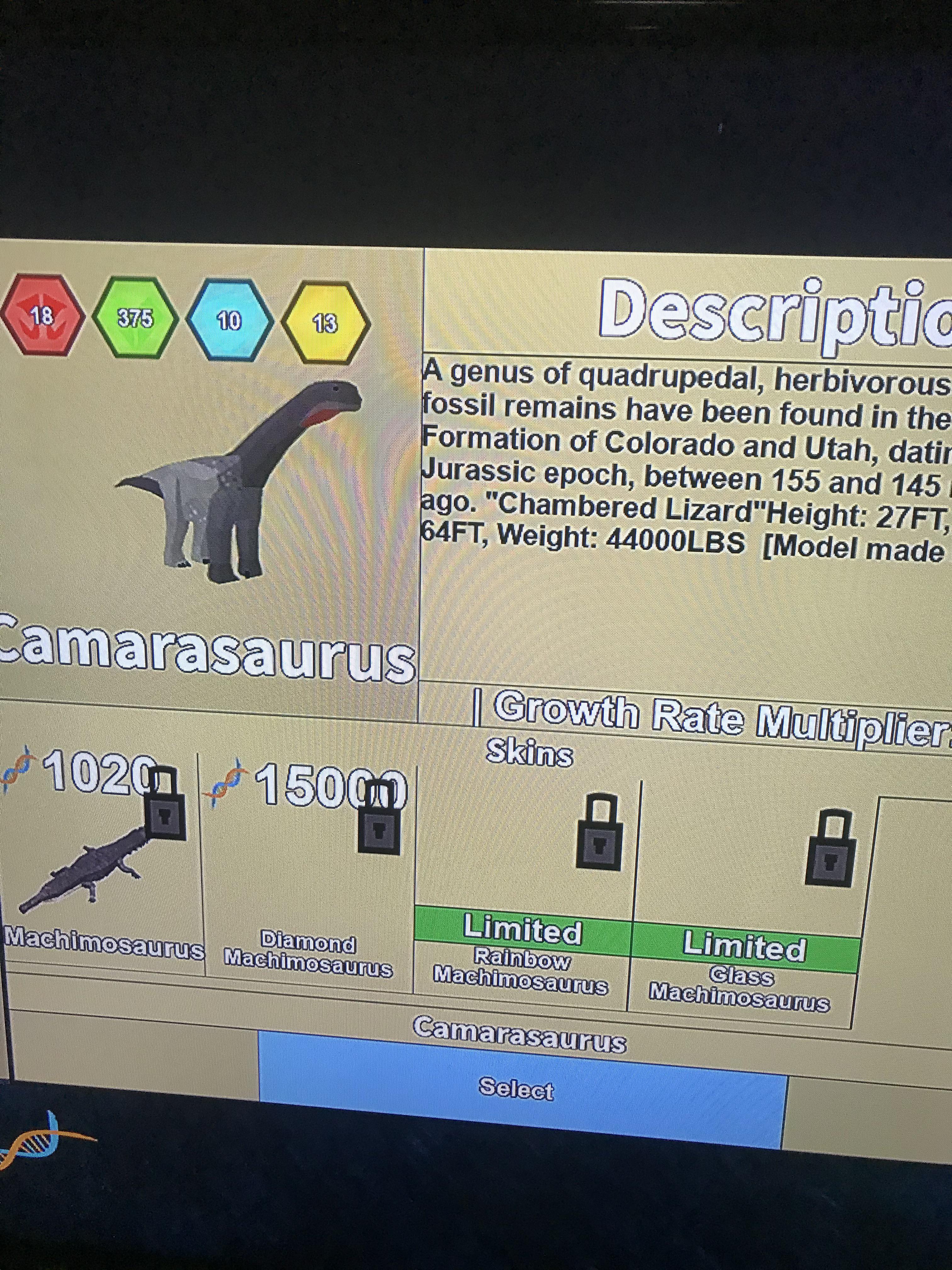 dinosaur simulator growth rate