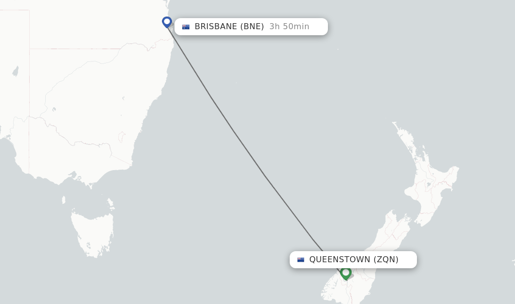 direct flights brisbane to queenstown