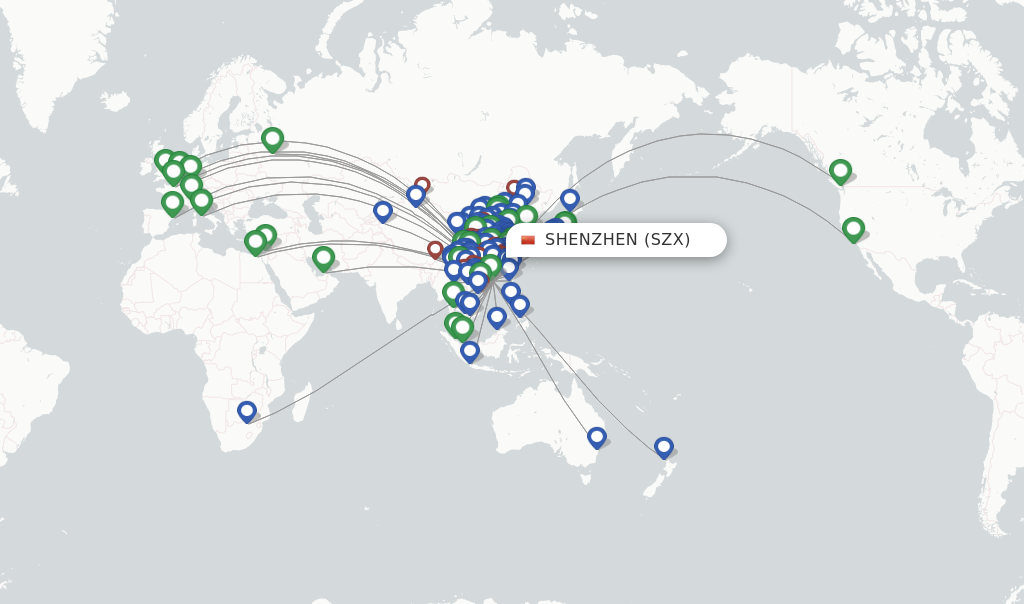 direct flights to shenzhen