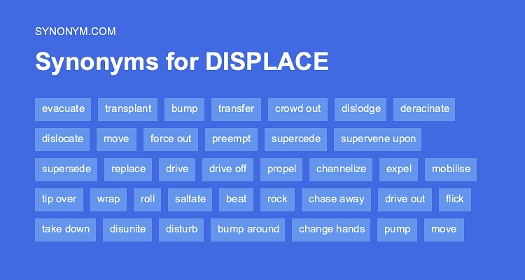 displace synonym