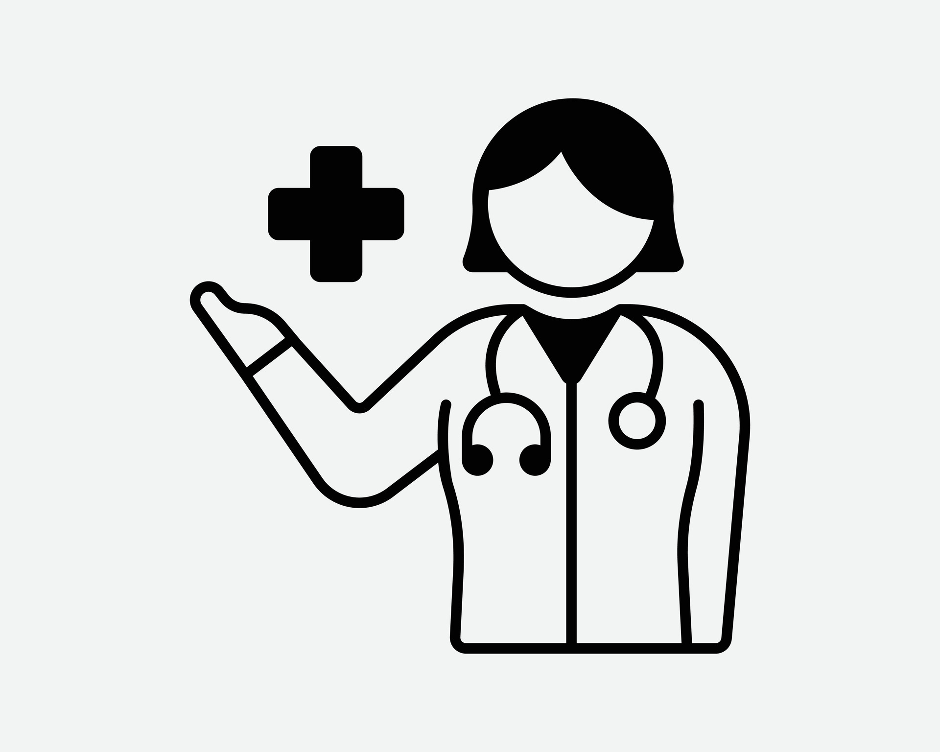 doctor clipart black and white