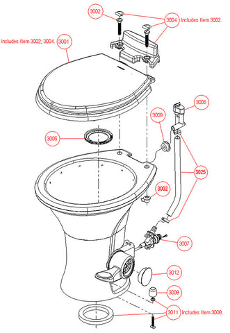 dometic 310 toilet parts