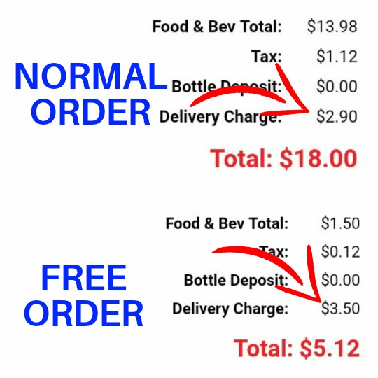 dominos delivery charge