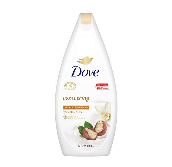 dove vanilla shower gel