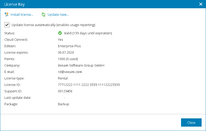 download veeam license file