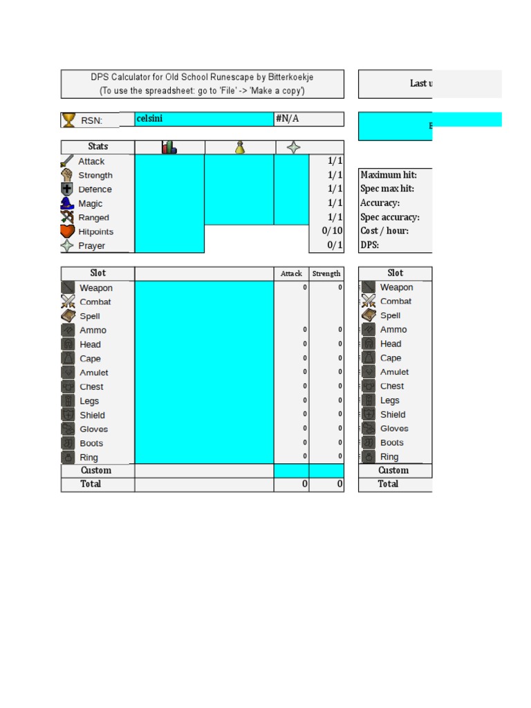 dps calculator osrs