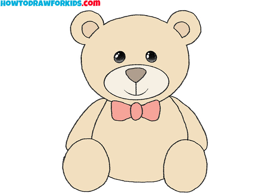 draw teddy bear easy