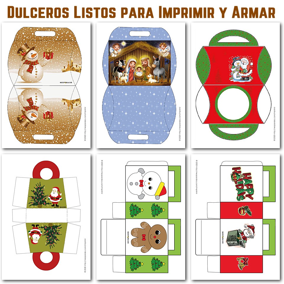 dulceros para navidad