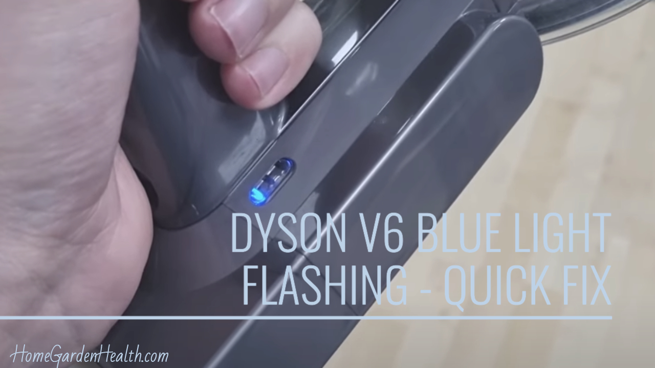dyson v6 flashing blue light