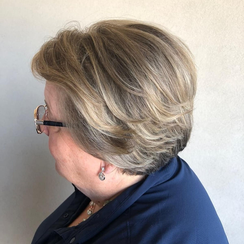 haircuts for over 60 round face