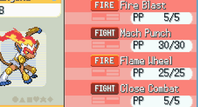 infernape best moveset