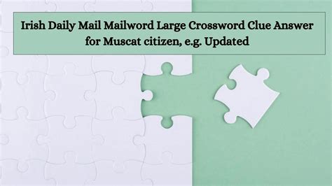 resident of muscat crossword