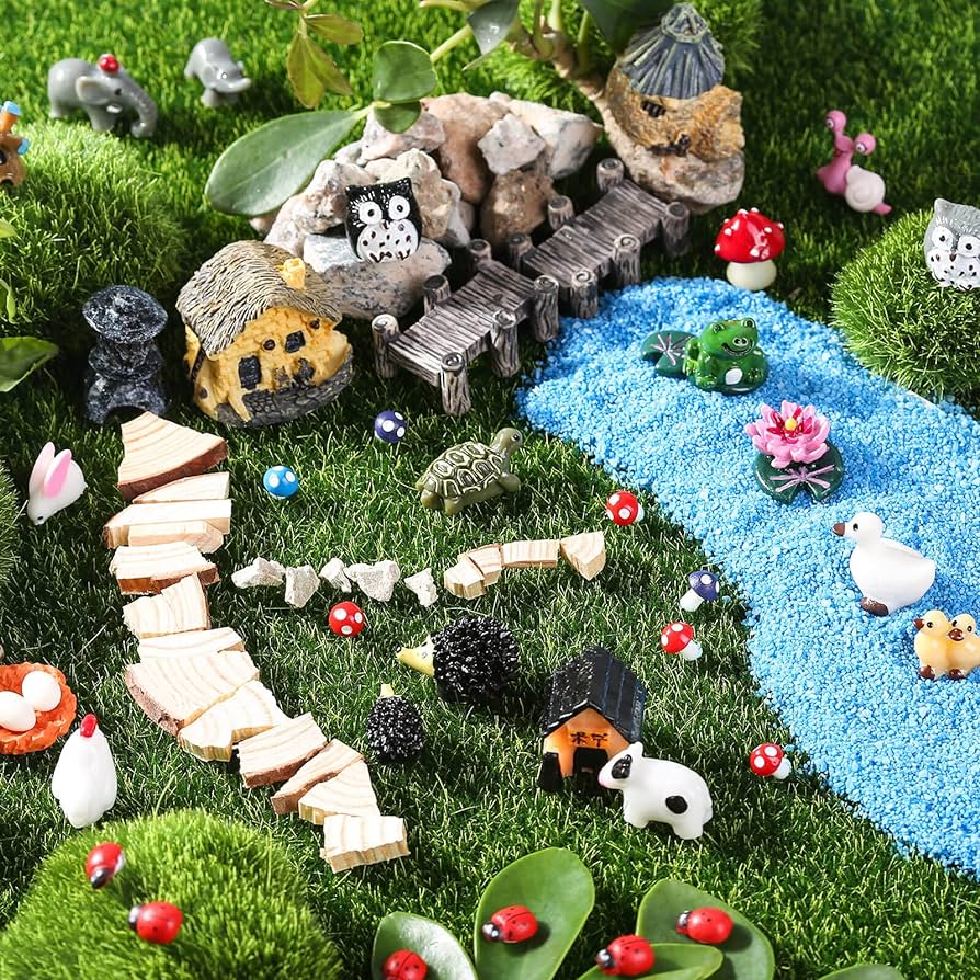 garden miniature toys