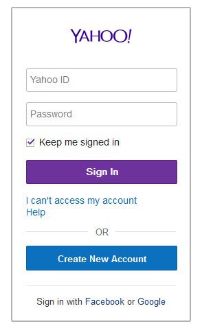 sign in to yahoo.com