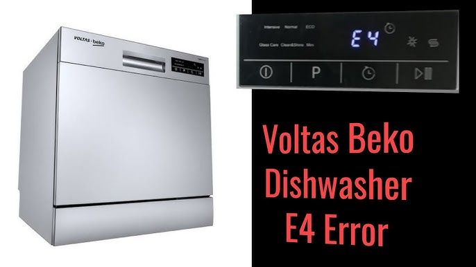 e4 fault on dishwasher