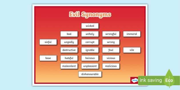 evil synonym