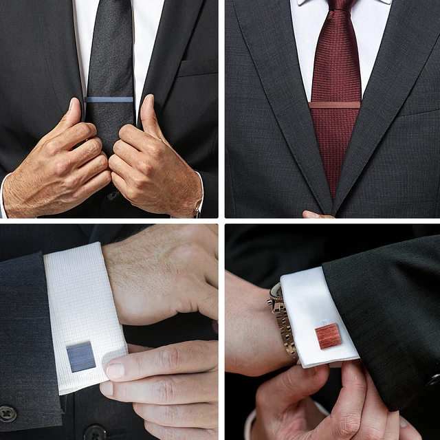 tie pin cufflinks set