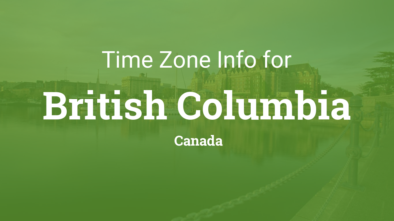 time zone in british columbia canada