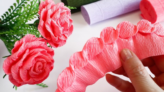 imagenes de flores hechas con papel crepe