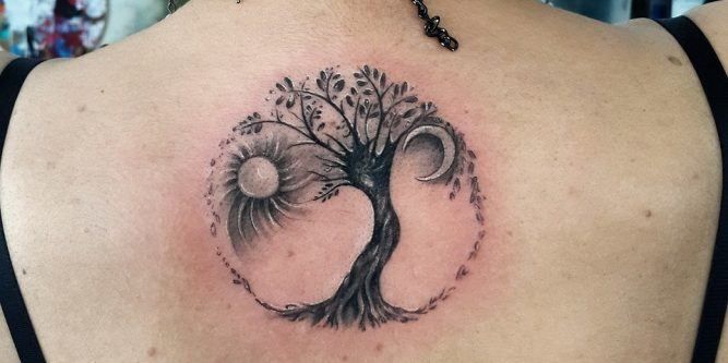 spiritual feminine unique tree of life tattoo