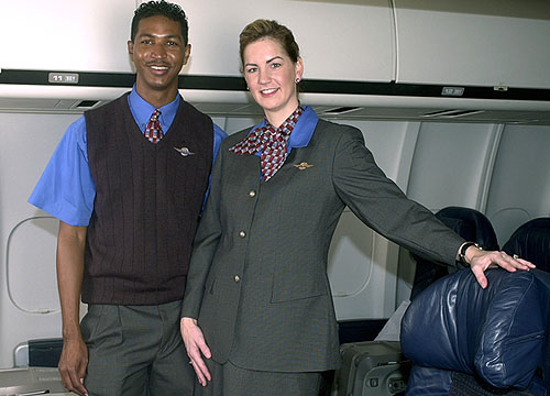 male flight attendant costume