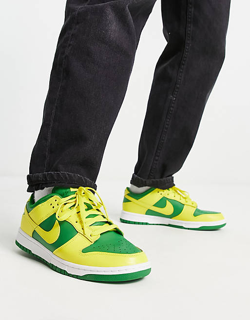 green and yellow dunks