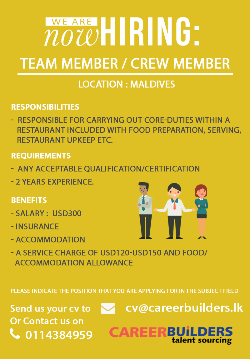 crew member jobs